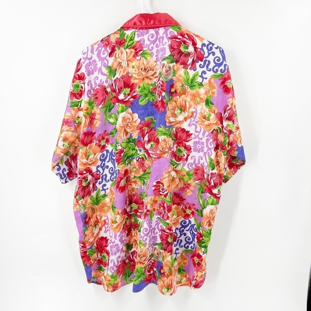 ✅ Victoria's Secret  Gold Label Pajama Top size M/L floral flowers‎ SLEEP TOP - Picture 5 of 6